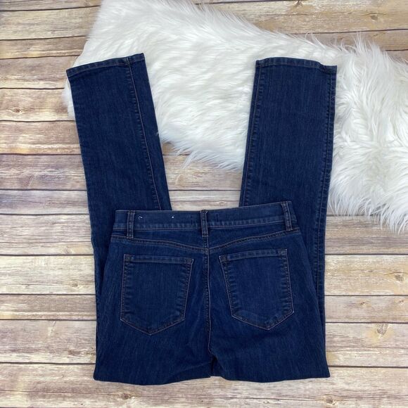 LOFT Made & Loved Women's Modern Straight Leg Jeans Size 2/26 Zip Fly Mid Rise - Picture 7 of 7